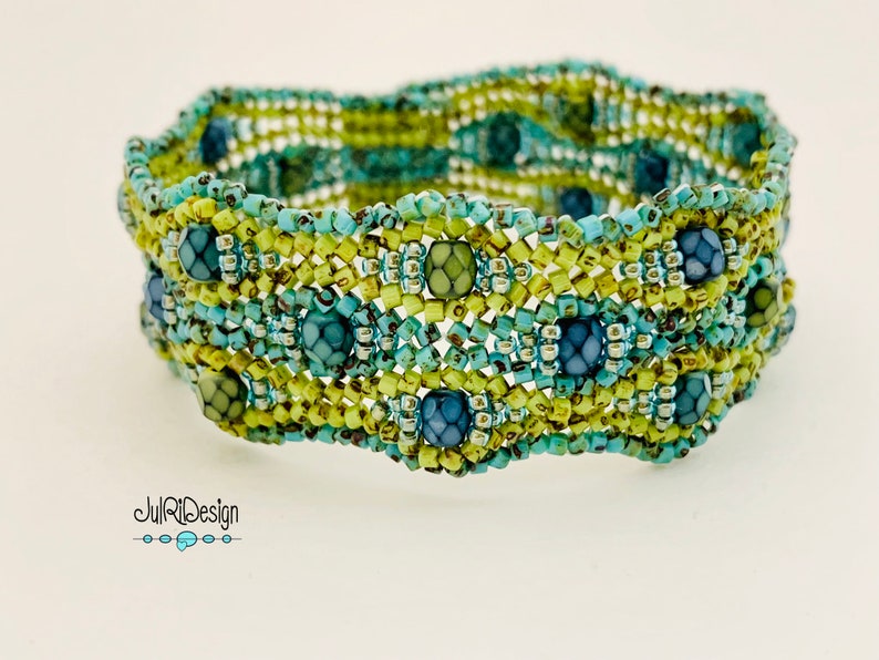 Moonlit Waves Bracelet TUTORIAL/pattern/instructions image 4