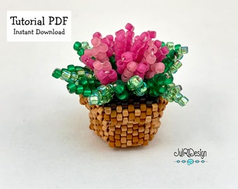 Mini pot de fleurs TUTORIEL/patron/instructions/PDF