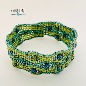 Moonlit Waves Bracelet TUTORIAL/pattern/instructions image 7