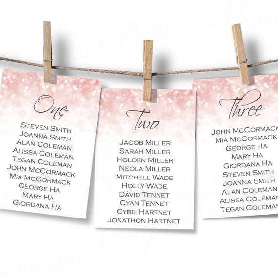Table Charts For Wedding Reception