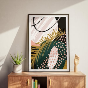 Modern abstract botanical Pattern Posterdesign