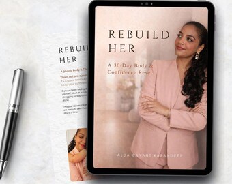 Rebuild Her self improvement journal for women healing and confidence workbook life reset guide after breakup depression starting over