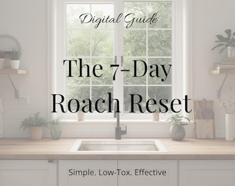 Guía para el control natural de cucarachas / Consejos para eliminar plagas en casa / Libro electrónico seguro y sin químicos para la prevención de cucarachas / Descarga digital