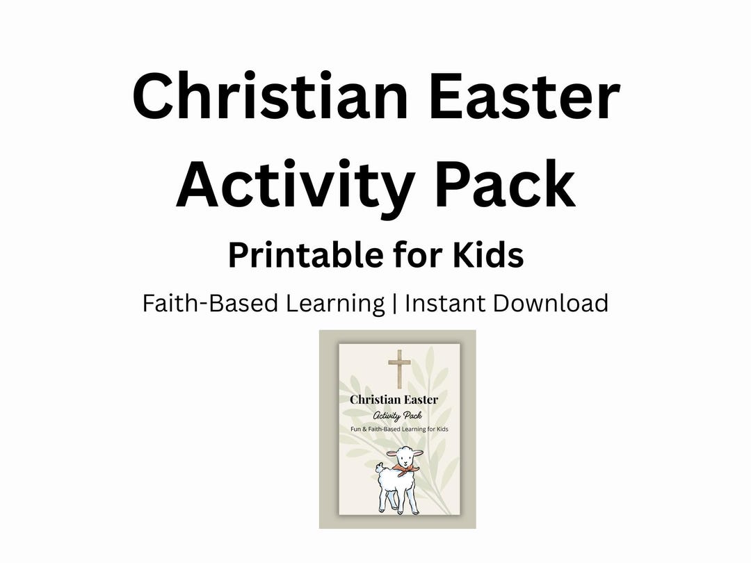 Easter Kids Learning Printable Pack | Educational Worksheets ...
