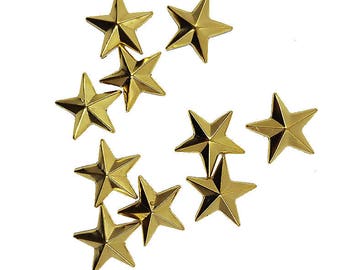 Iron On Gold Stars Nail heads Studs, DIY Gold Stars for Iron on Hot Fix