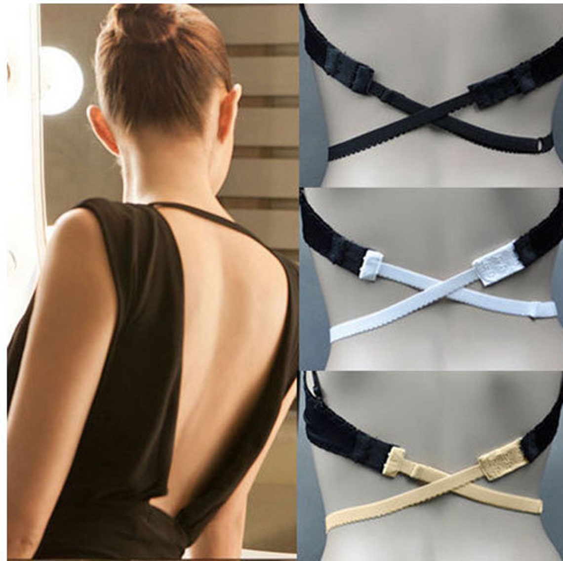 Low Back Bra Strap Backless Bra Strap Backless Dress Bra Etsy