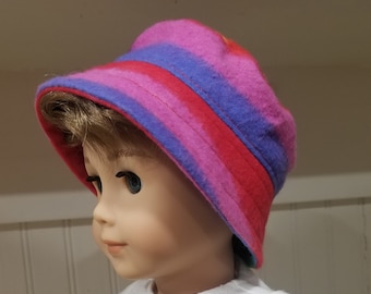 American Made 18" Girl or Boy Doll Clothing Tie Dye Bucket Hat 15" Twins or Bitty Baby doll