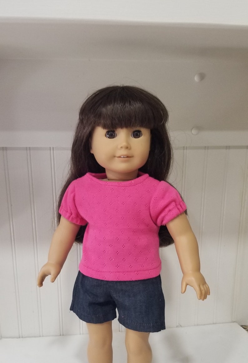 Details about   Orange Knit Tee T-Shirt fits 18" American Girl Size Doll