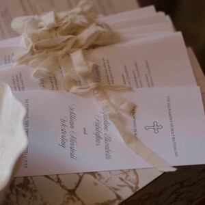 Greek Orthodox Wedding Program