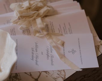 Greek Orthodox Wedding Program