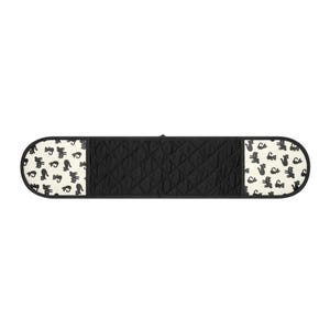 Luvas de forno com estampa de gato preto | Suporte para panelas com alça dupla, acessório de cozinha para o Halloween