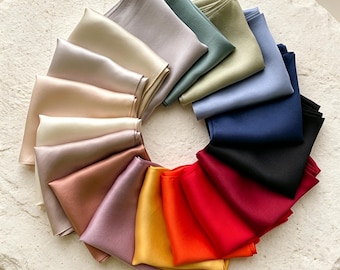 100% pure moerbeizijden sjaal 53x53cm, handgemaakte luxe zijden vierkante sjaal, veelkleurige satijnen haarsjaal, elegante neksjaal, cadeau voor vrouwen