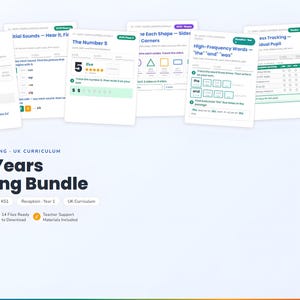Phonics Worksheets Bundle for Reception Year, EYFS Printable Activities