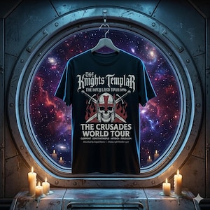 Knights Templar T-Shirt | Crusade History Design | Holy Land Tour Tee | Medieval Historical Graphic Unisex Top