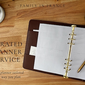Curated Planner Service | Custom Printable Planner PDF | Choose Inserts, Layout Order & Size (Made-to-Order Digital Download)