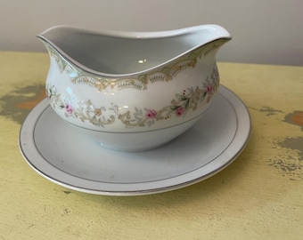 Meito China Kenwood Sauciere mit Unterteller