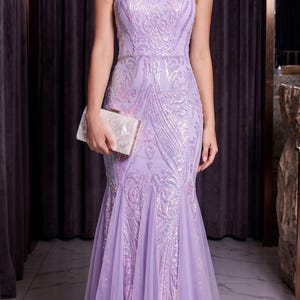knee length dresses for ladies Sau Lee Grace Dress in Lavender