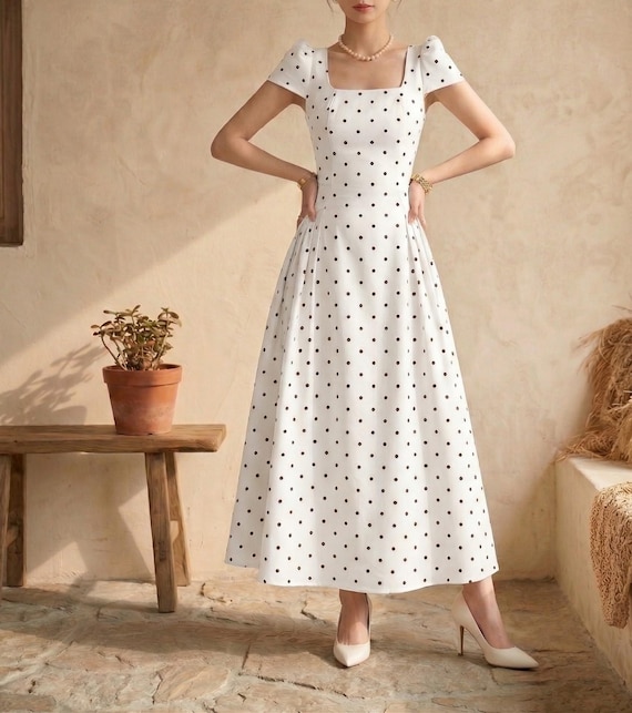 aesthetic midi dress Cottagecore Aesthetic Floral Yellow Midi Dress