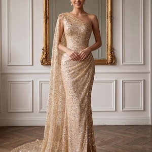 green emerald velvet dress Gold Beaded Wedding Dress Halter Neck Quinceanera Dress 241045 – SELINADRESS