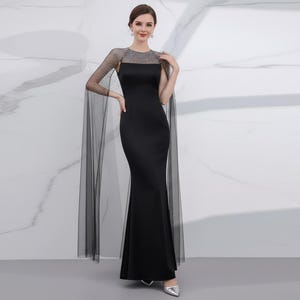 slim fit dress slacks Luxury Couture Beaded Black Formal Dress - Size 12 main image 0