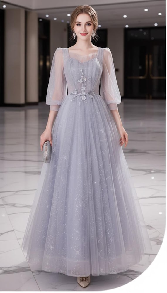 starry sheer dress AiiRZ Rhinestone Embellished Tulle Maxi Gown Starry Night Evening Bodysuit Dress Special Occasion Sheer Overlay Floor Length Glamorous Party Dress MISSGUIDED