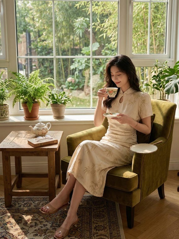 asian style maxi dress Chinese Style Maxi Dress