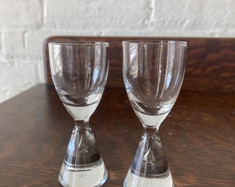 Set of Two Holmegaard Princess Shot Glasses