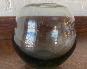 Jarrón de cristal MCM Leerdam vintage