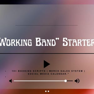 バンド活動に役立つバンドル | バンド予約スクリプト、グッズ販売台数トラッカー、7日間ソーシャルメディアコンテンツカレンダー