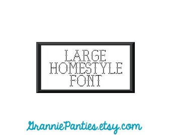 PDF PATTERN ONLY - a Grannie Panties exclusive font