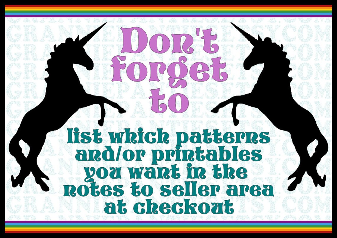 PDF Counted Cross Stitch PATTERNS &amp; Printable JPG Posters Pick - Etsy