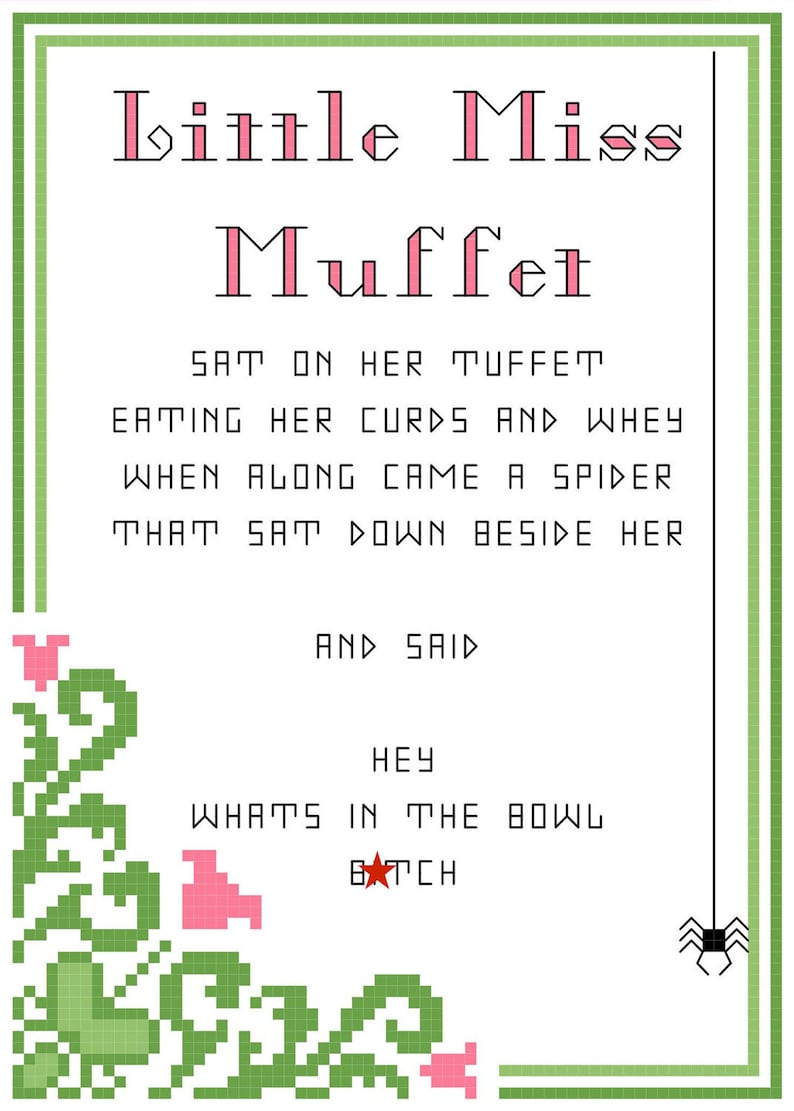 Andrew Dice Clay Little Miss Muffet 5X7 Dirty Nursery Rhyme Etsy