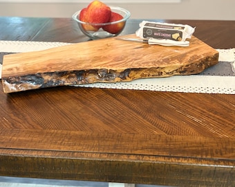 Handcrafted Spalted Maple Charcuterie Board /Live Edge Serving Platter.