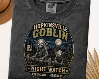 Hopkinsville Goblin Shirt, Kentucky 1955 Alien Cryptid Comfort Colors Tee