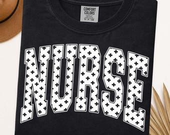 Nurse Shirt for Women, Varsity Registered Nurse Gift, Comfort Colors Tee