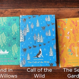 Custom Handmade Watercolor Sketchbooks: Upcycled Book Covers, Choose Your Paper