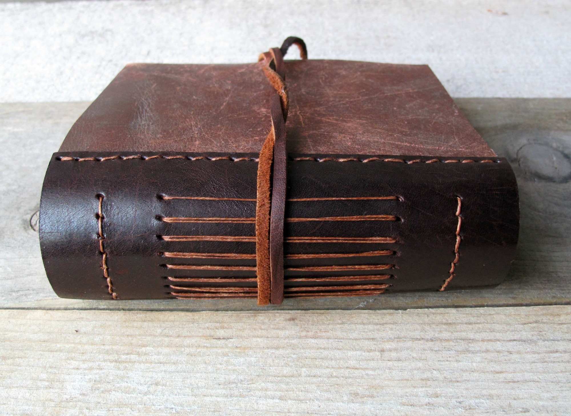 Lederen dagboek Jack Kerouac citeer een dag zal ik de Etsy