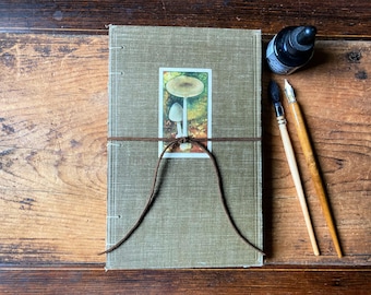 Arches Watercolor Sketchbook: Vintage Book Cover, Lays Flat Coptic,  Handmade Nature Art Journal