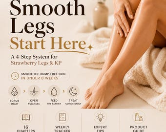 Strawberry Legs Guide PDF — KP & Ingrown Hair Treatment | Smooth Soft Legs Skincare Routine | Glow Method