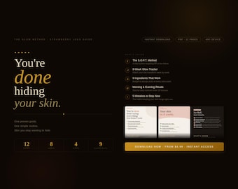 Guide des cuisses de fraises | Kératose pilaire peau claire | Traitement KP | Routine jambes douces | Suivi de peau de 8 semaines | Téléchargement numérique