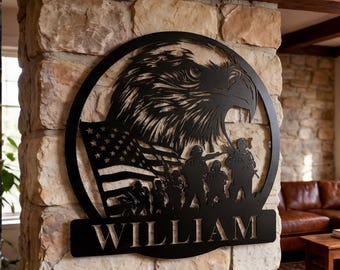 Letrero personalizado con el nombre de la familia, regalo de jubilación para papá, adorno personalizado para hombres, regalo de cumpleaños para hermano, regalo de aniversario para novio.