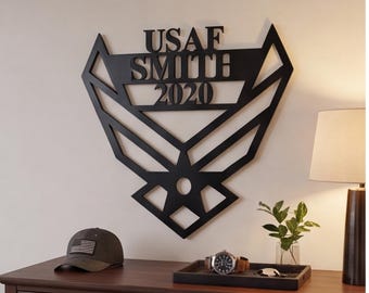 Regalo di laurea per l'Aeronautica, targa in metallo personalizzata per l'Aeronautica, regalo di pensionamento per l'Aeronautica, decorazione murale personalizzata con nome