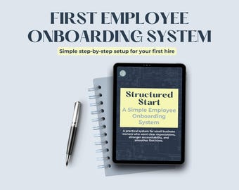 New Hire Onboarding Checklist | First Employee Setup Guide | Small Business Onboarding Template