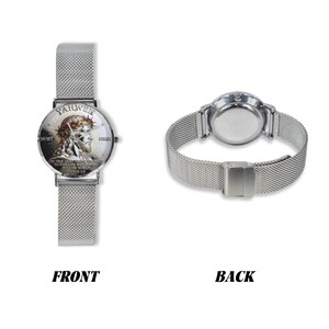 Men's Custom YAHWEH Psalm Of John 40MM All Stainless Steel Monogram Quartz Watch