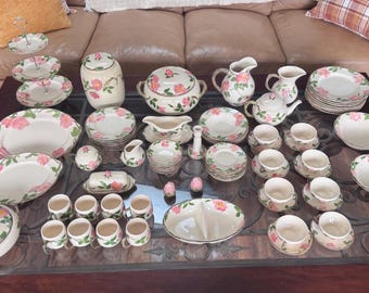 Franciscan Desert Rose Vintage 1950’s 93 pc  Set for 8 dinnerware