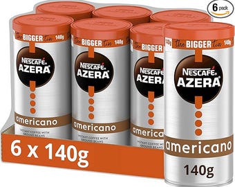 NESCAFÉ Azera Americano-oploskoffie 140 g (6 stuks)