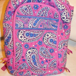 Vera Bradley Boysenberry Paisley Quilted Campus Laptop Backpack & Sleeve Set Vera Bradley French Paisley Campus Backpack – ShopCGX main image 4