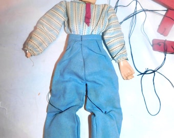 Antique 15" Hazelle's Marionettes, "JACK 803" Man, 14" DOLL