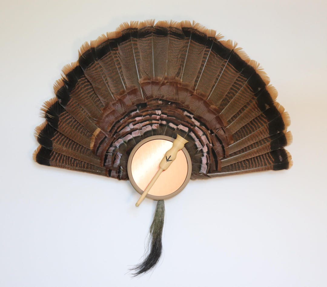 Turkey Call Display Rack Turkey Fan & Beard Display With Personalized Option - Copper Pot Call ...