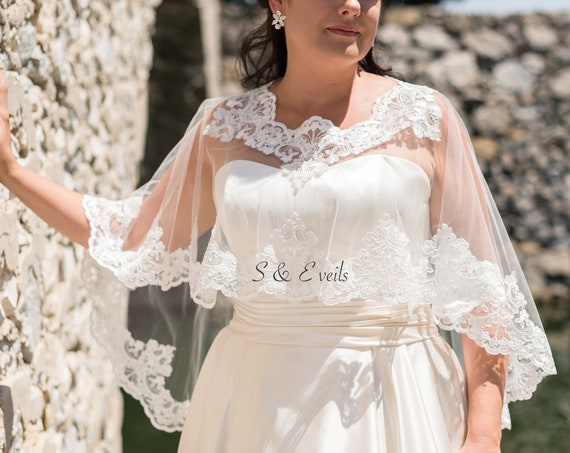 Wedding Cape with Lace